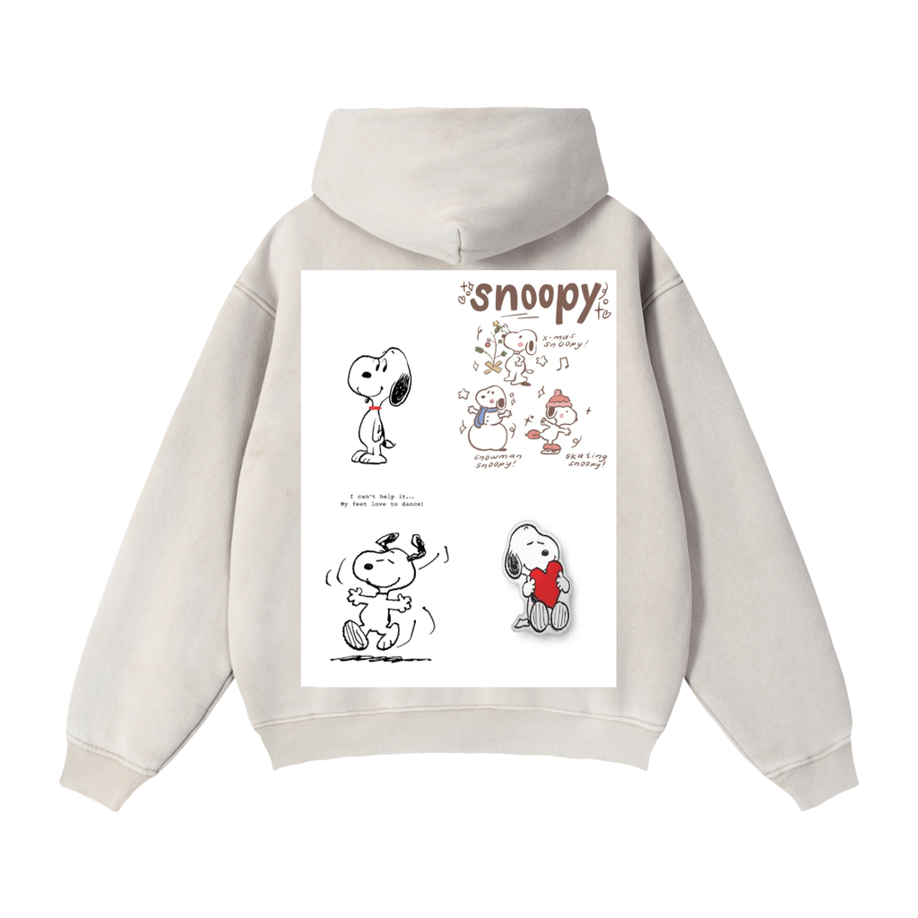 Zip-Through Boxy Fleece Hoodie