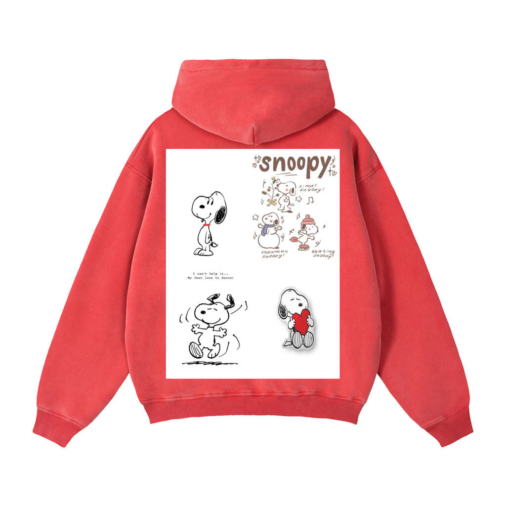 Zip-Through Boxy Fleece Hoodie