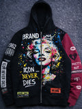 Fashion Casual Printed Polyester Sweater