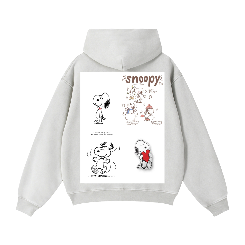 Zip-Through Boxy Fleece Hoodie