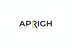 APRIGH Logo - Snow White Background