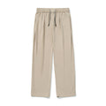Draped Casual Long Pants With Double Drawstrings