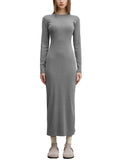 Dyed Washed Slit Maxi Dress